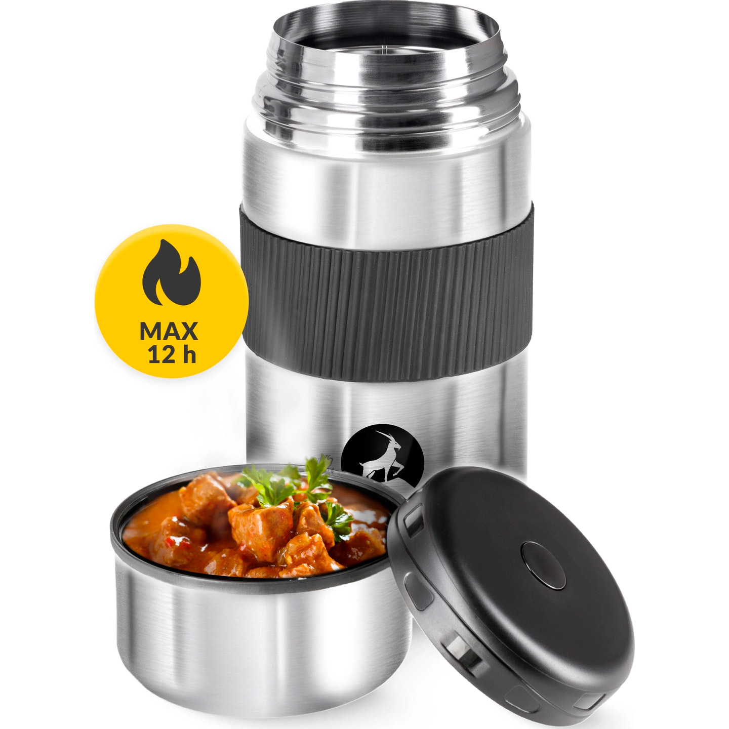 Термос пищевой MOUNTAIN GOAT Travel 1л Silver
