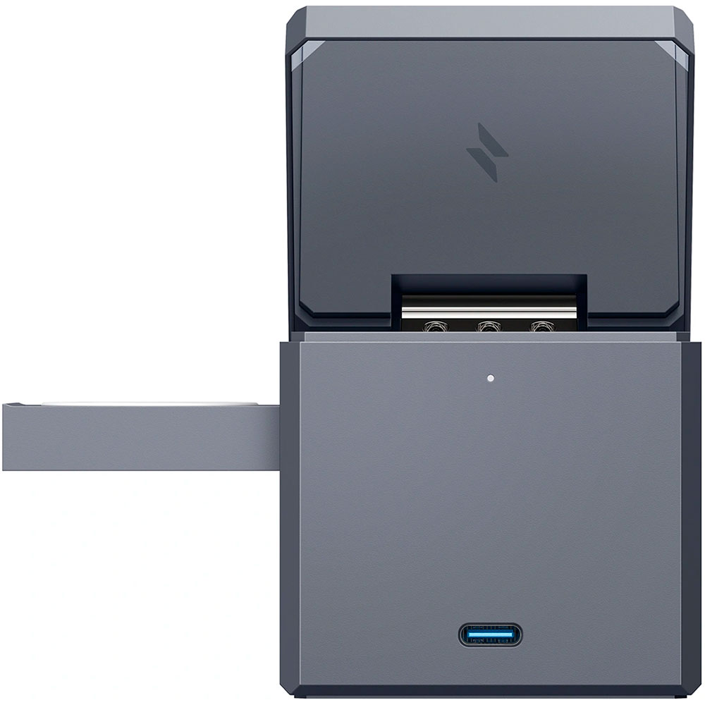 Бездротовий зарядний пристрій ANKER 3-in-1 Cube MagSafe 15W Wireless Charging Station Black (Y1811G11)