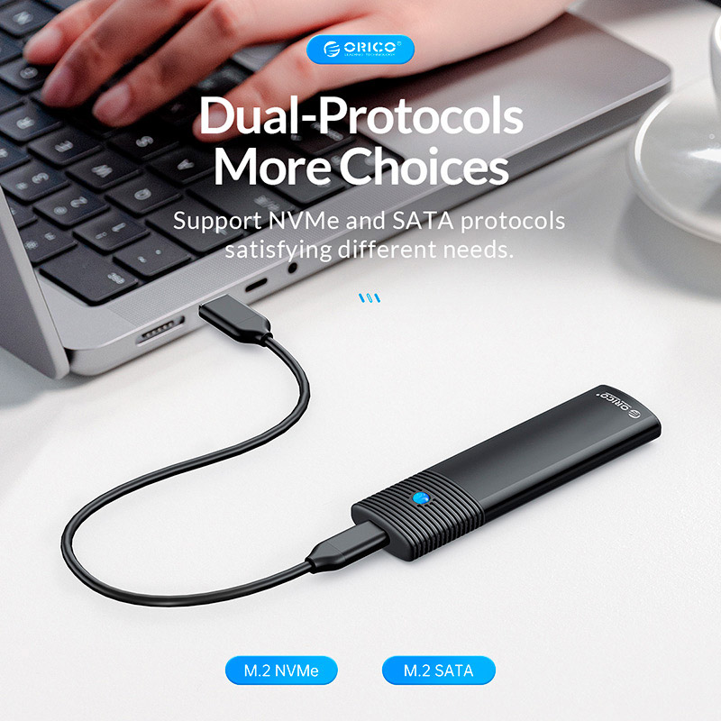 Карман внешний ORICO NVMe SATA M.2 SSD to USB3.2 (HC380503.M2UC)