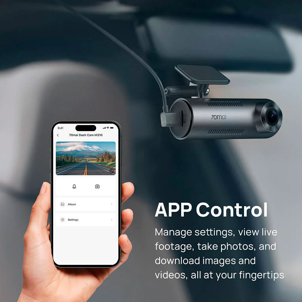 Автомобильный видеорегистратор XIAOMI 70MAI Dash Cam M310 Black