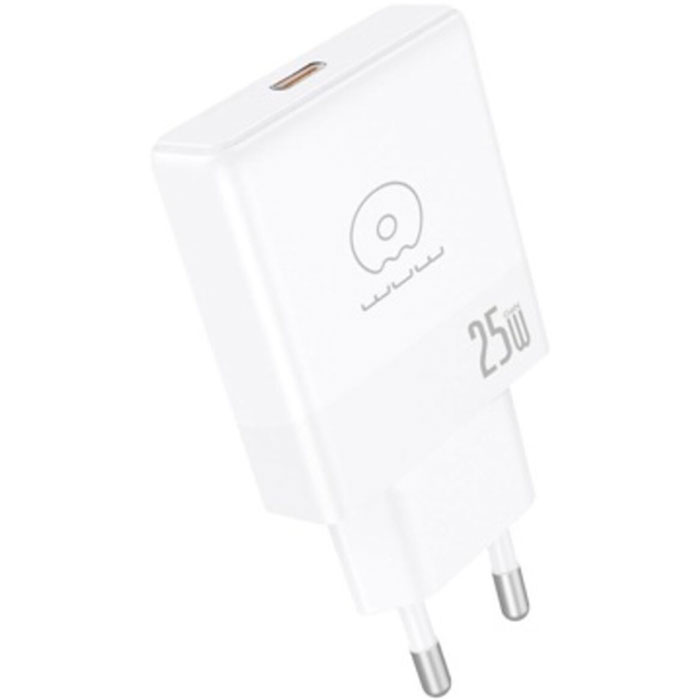 Зарядное устройство WUW C216 1xUSB-C, 25W, GaN White