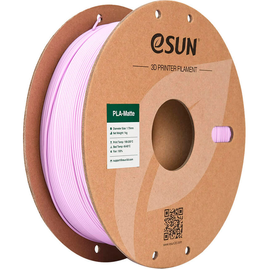 Пластик (філамент) для 3D принтера ESUN ePLA-Matte 1.75mm, 1кг, Lilac (EPLA-MATTE-P175L1)