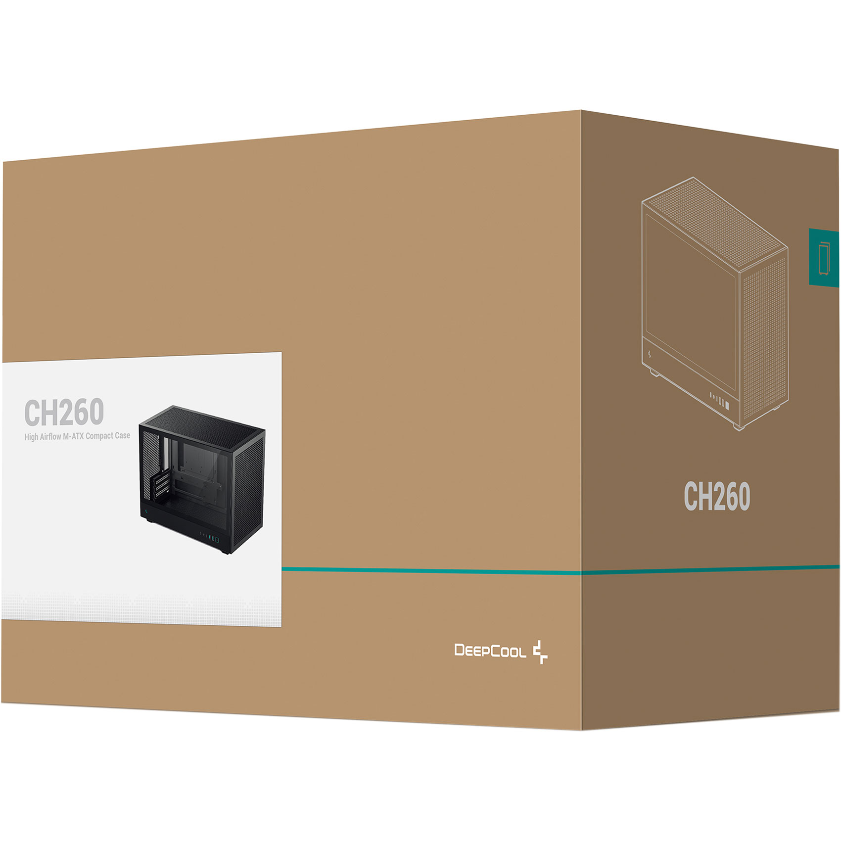 Корпус DEEPCOOL CH260 Black (R-CH260-BKNGM0-G-1)