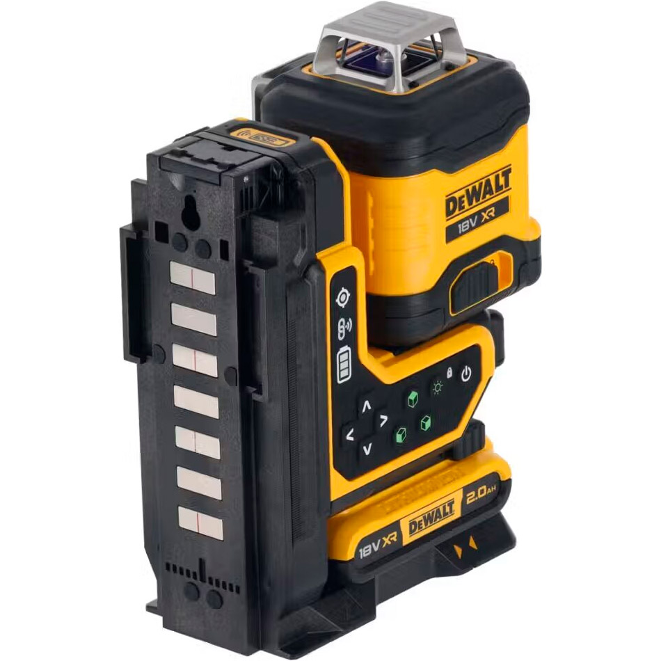 Нивелир лазерный DeWALT DCLE34035D1 АКБ 18V XR 2Ah + ЗУ + пульт ДУ + держатель + мишень + кейс