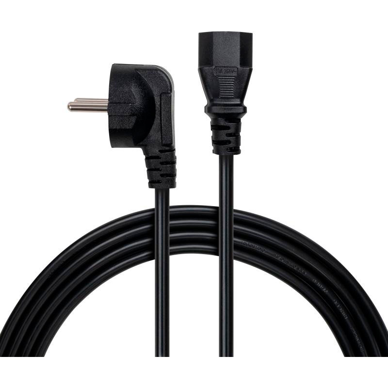 Кабель живлення VINGA CEE 7/7 - C13 1.8м (VYPCC131875CU)