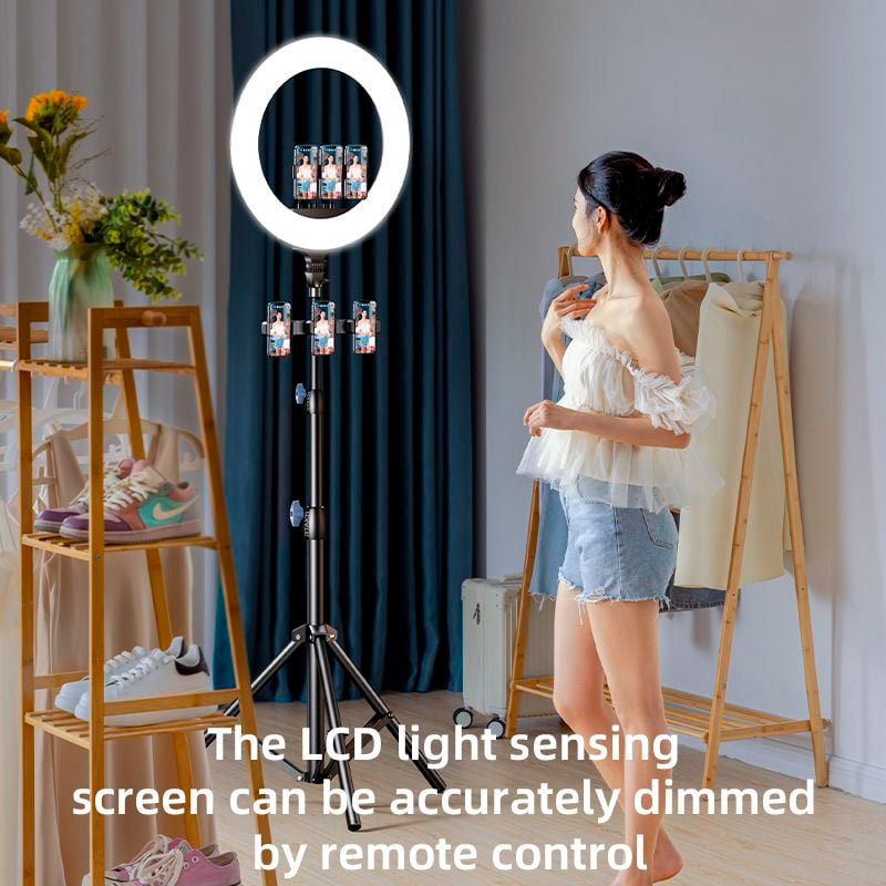 Кільцева LED лампа RTAKO AR-GTB01-22S Digital Display Right Lightt