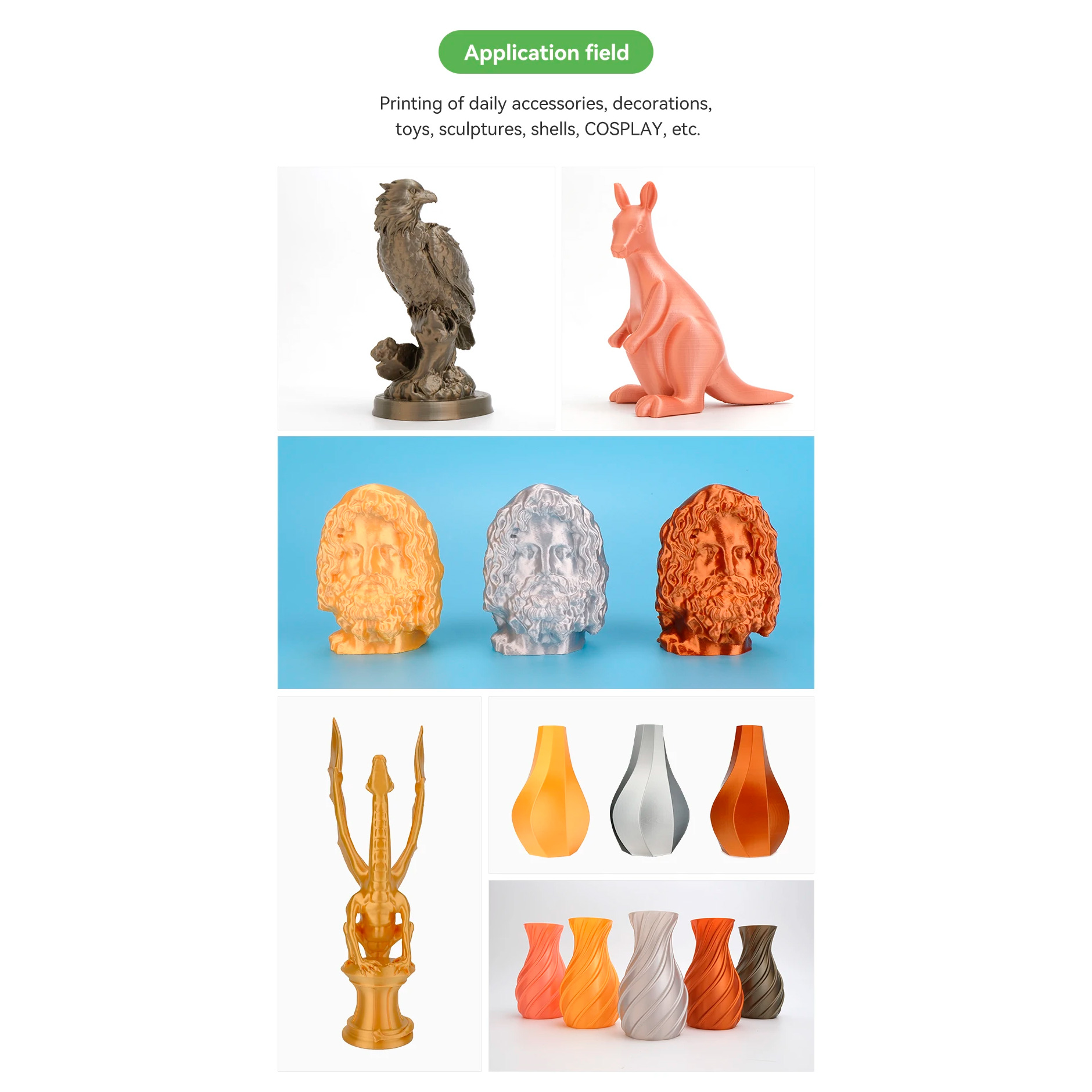 Пластик (філамент) для 3D принтера ESUN ePLA-Silk Metal 1.75mm, 1кг, Copper (EPLA-SILK-P175CO1)