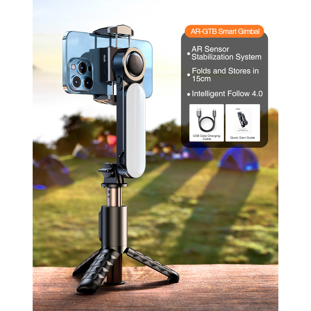 Стабілізатор RTAKO Q09 Mini Electric Gimbal Stabilizer with AR Detach Black