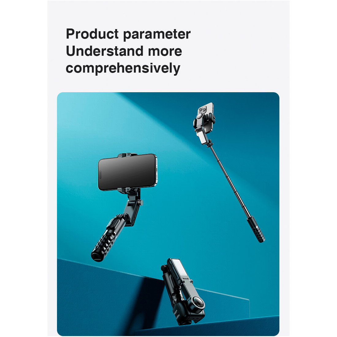 Стабілізатор RTAKO Q18 Orthogonal Three-Axis Pan-Tilt Gimbal Ceramic Black