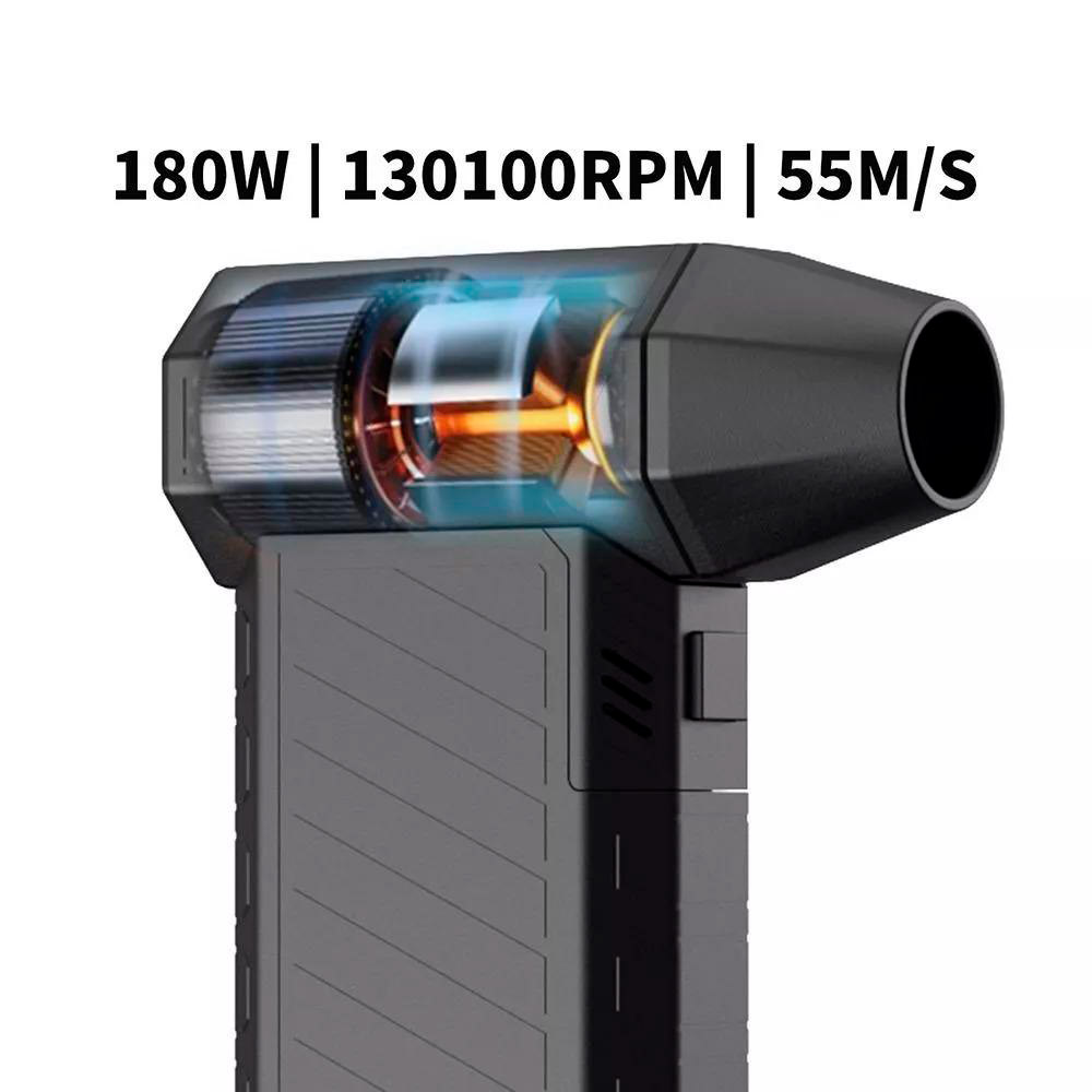 Портативний турбовентилятор XOKO Turbo Jet Fan CL-02V Black (FAN-CL-02V)