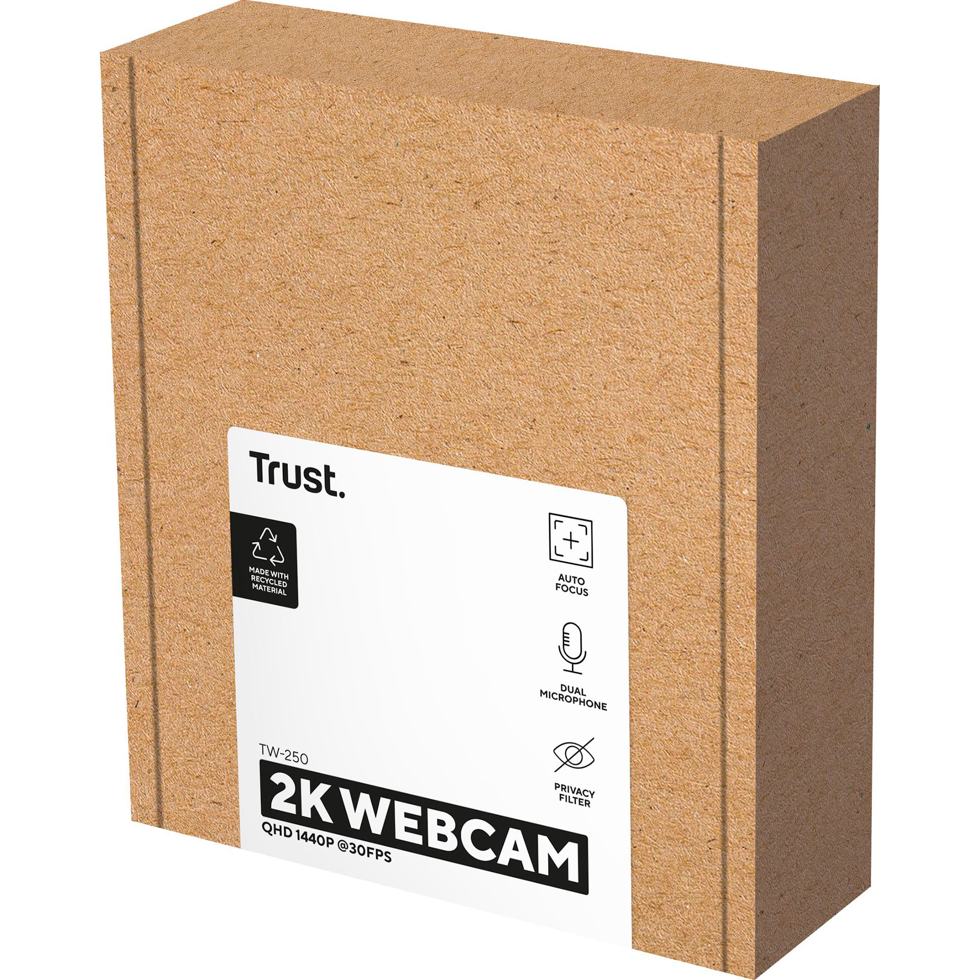 Веб-камера TRUST TW-250 QHD Eco Black (24733)