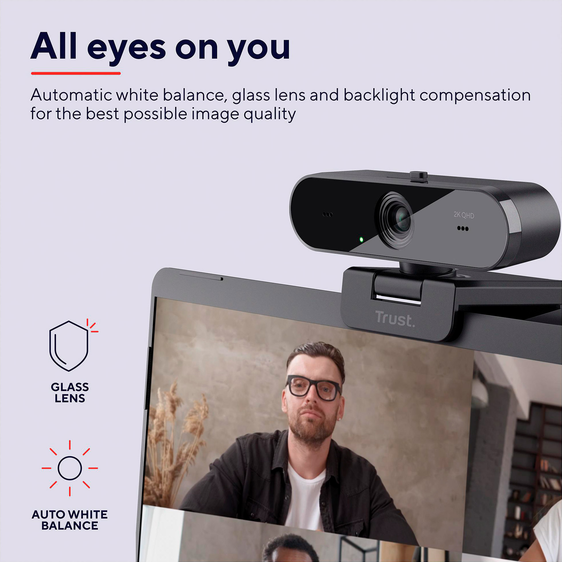 Веб-камера TRUST TW-250 QHD Eco Black (24733)
