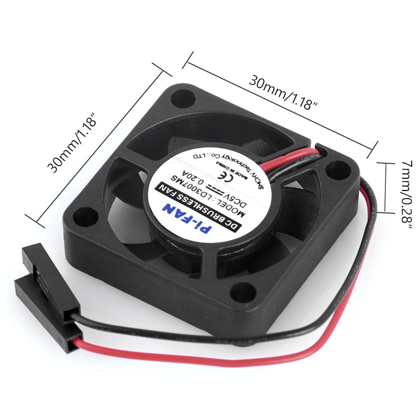 Вентилятор KUONGSHUN Raspberry Pi Fan 3007 (SBC2005-07)