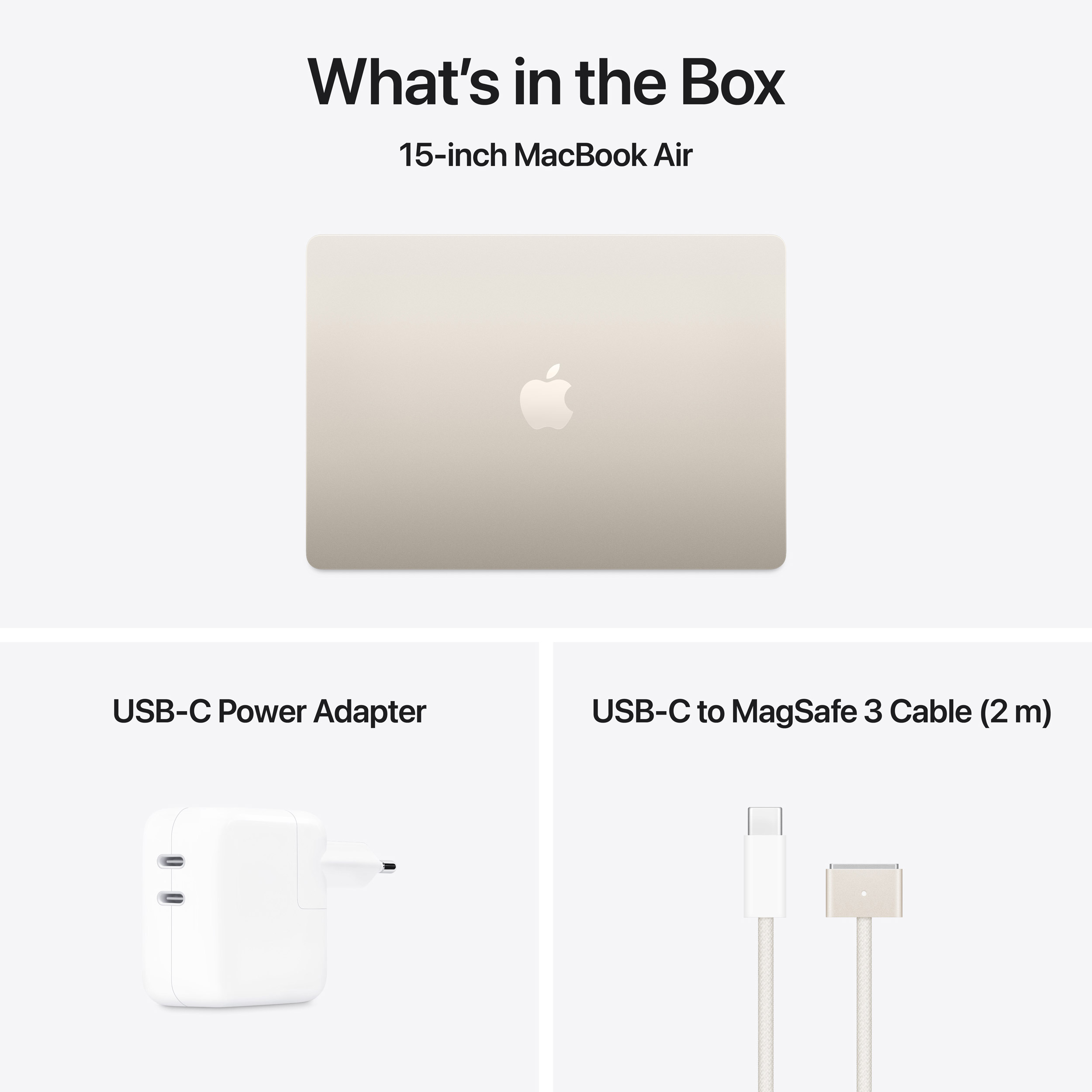 Ноутбук APPLE A3241 MacBook Air M4 15" 16GB/256GB Starlight (MW1J3UA/A)