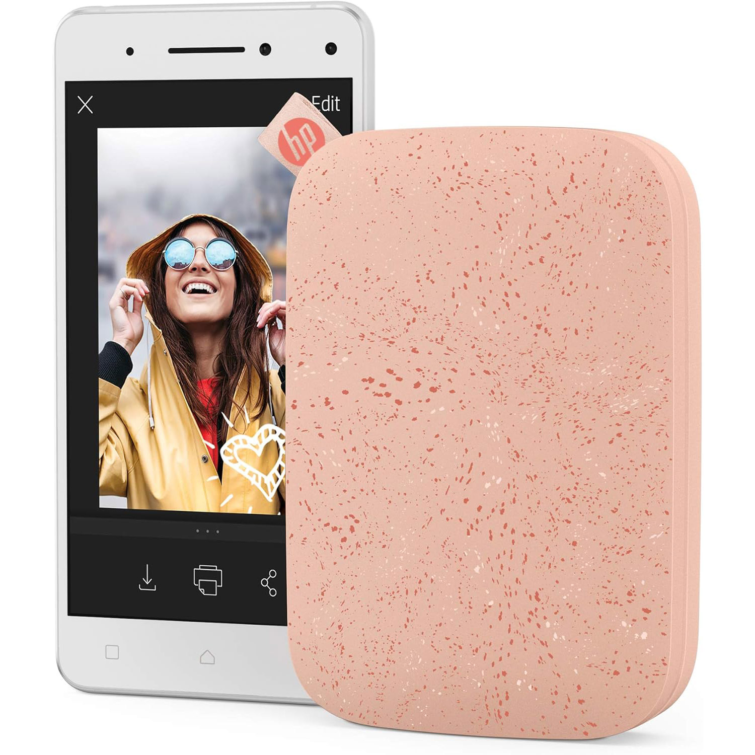 Мобільний фотопринтер HP Sprocket 2x3 Blush Pink (HPISPP)