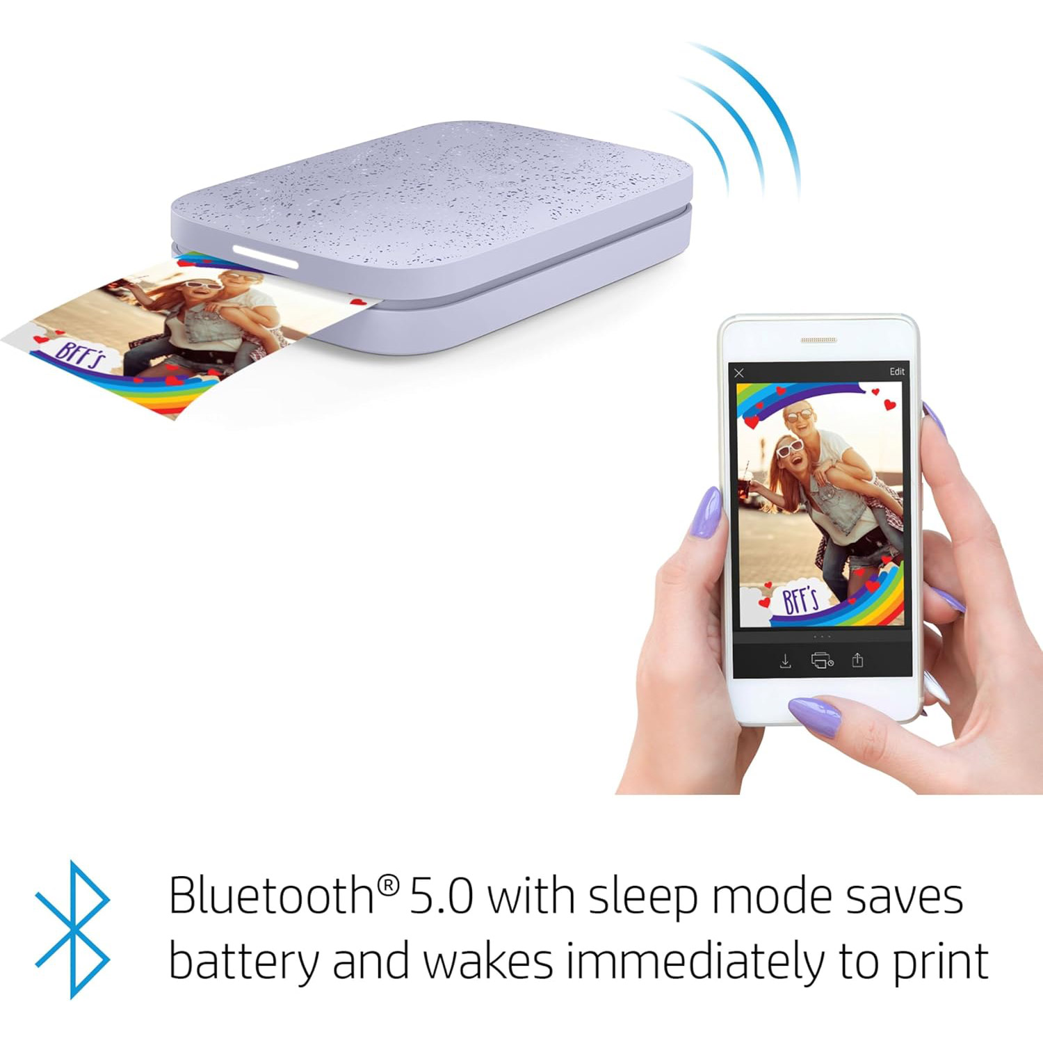 Мобильный фотопринтер HP Sprocket 2x3 Lilac (HPISPPR)