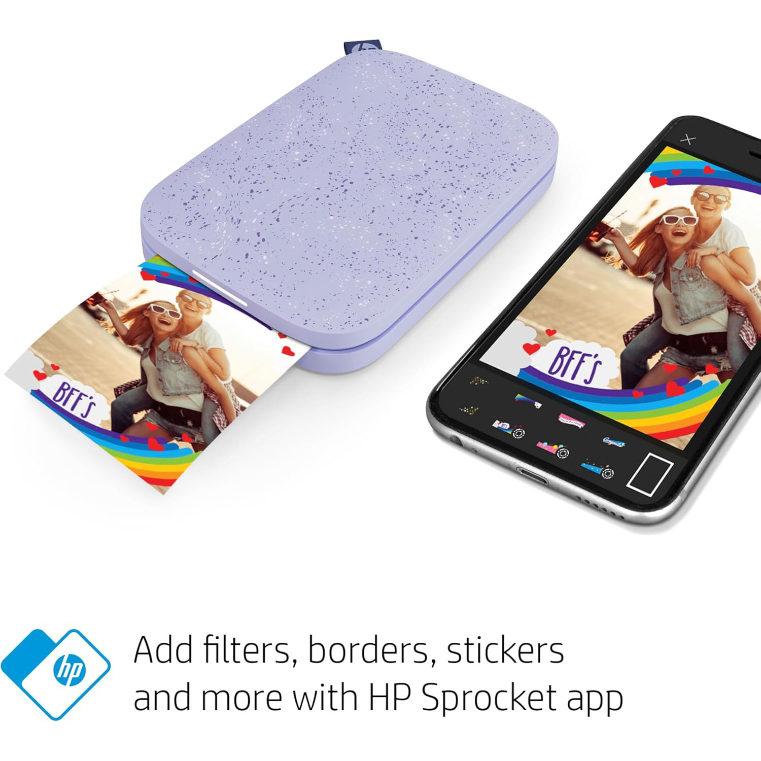 Мобильный фотопринтер HP Sprocket 2x3 Lilac (HPISPPR)