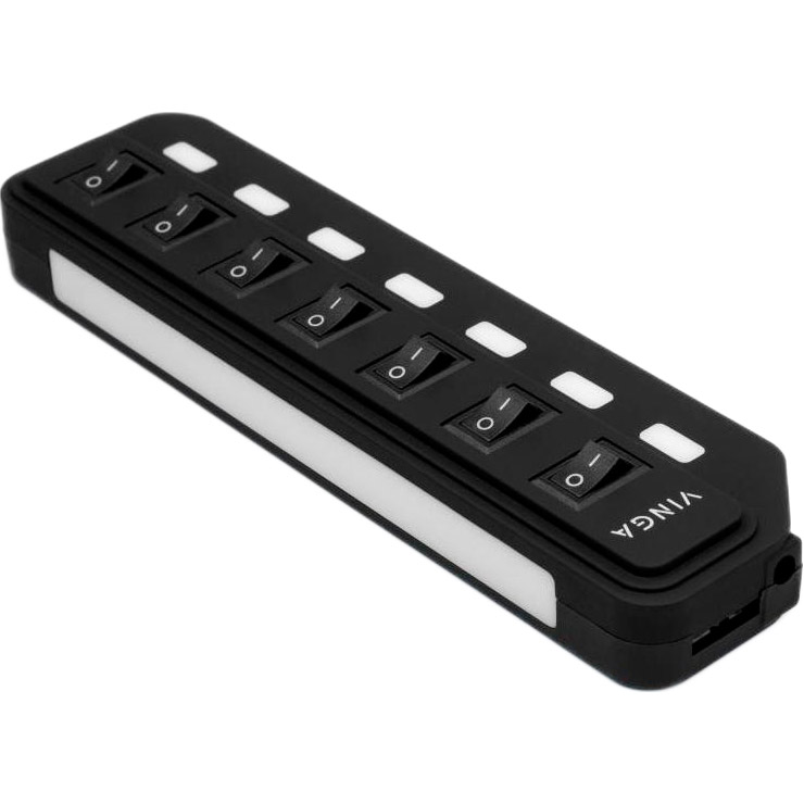 USB-хаб із вимикачами VINGA USB3.0 to 7xUSB3.0 (VHA3A7B)