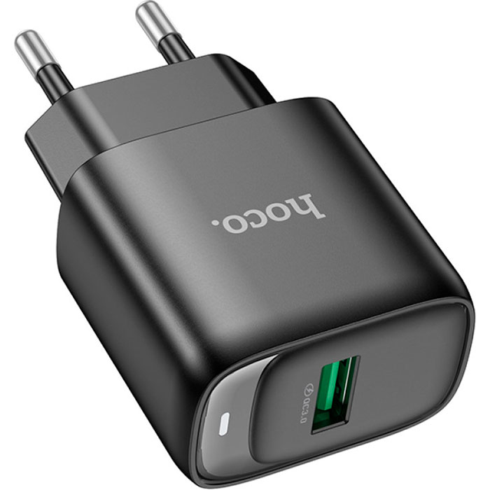 Зарядний пристрій HOCO C140A Smart 1xUSB-A, QC3.0, 18W Black (6942007627788)