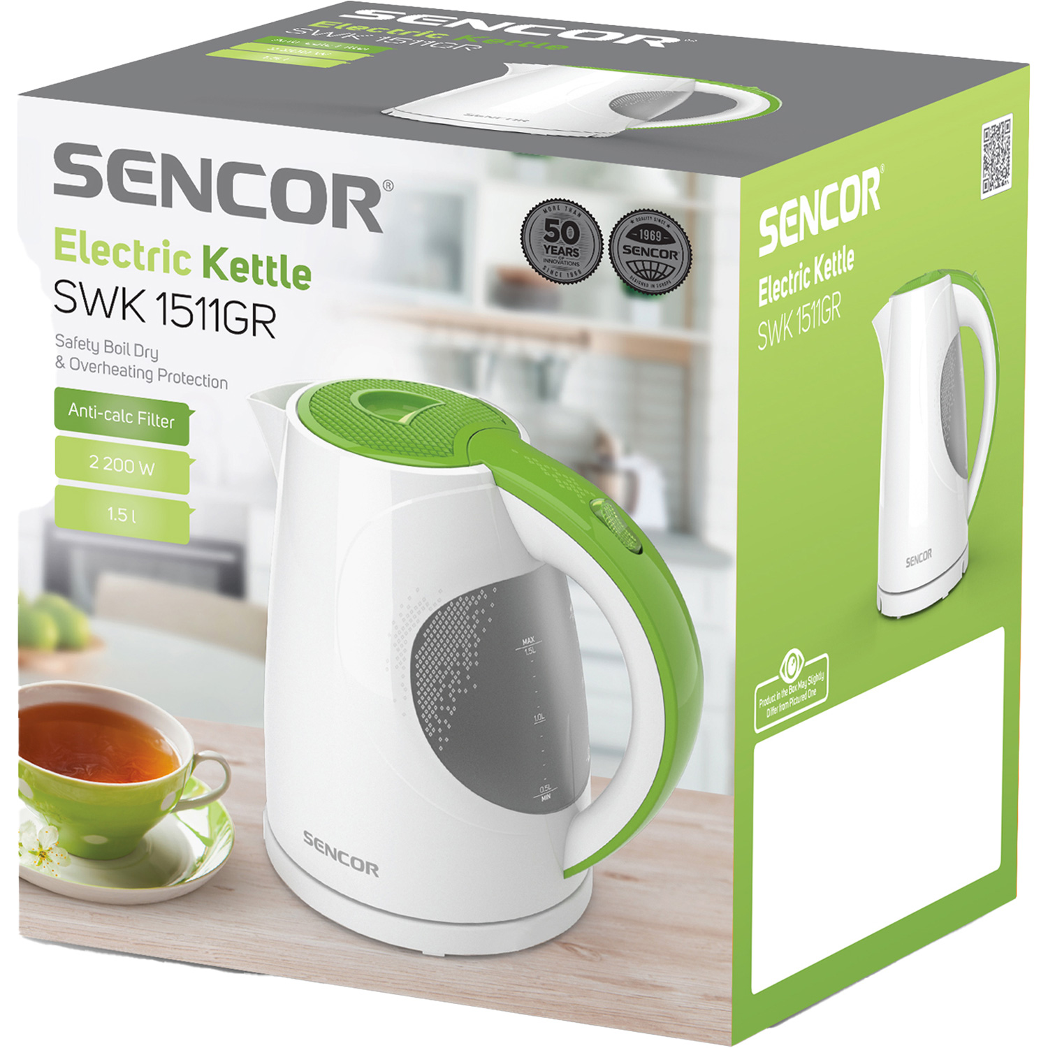 Електрочайник SENCOR SWK 1511GR (41020538)