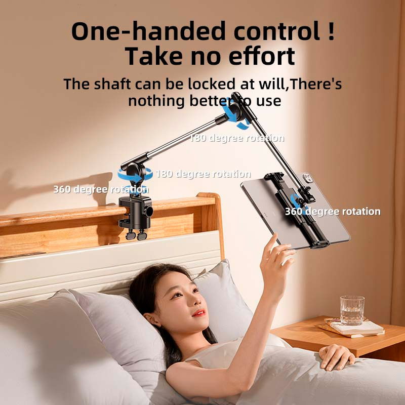 Тримач для смартфона/планшета RTAKO ZM-050 360 Degrees Dual Turbo Auto-Lock Lazy Bracket Black