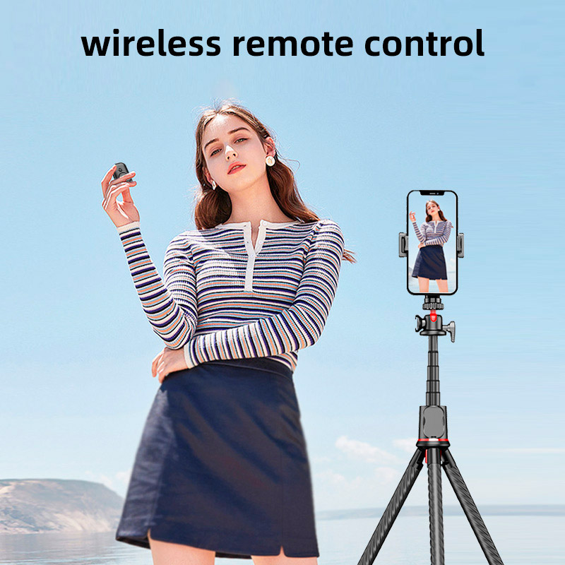 Монопод-трипод RTAKO C03 Octopus Extendable Tripod Selfie Stick with Detachable Phone Holder