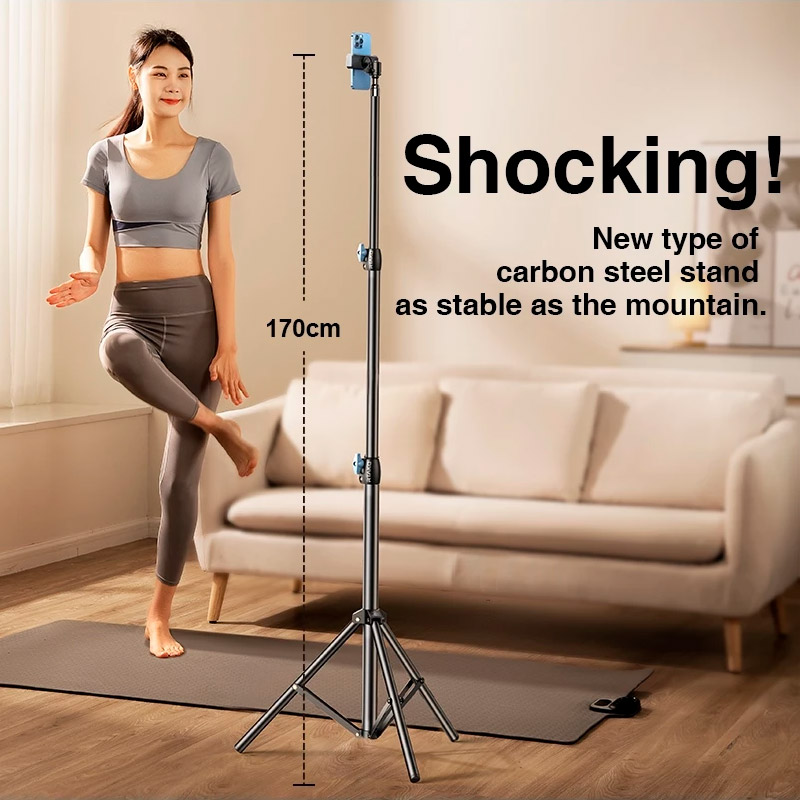 Штатив RTAKO RLD-001 1.7M Matte Carbon Steel Tripod Black