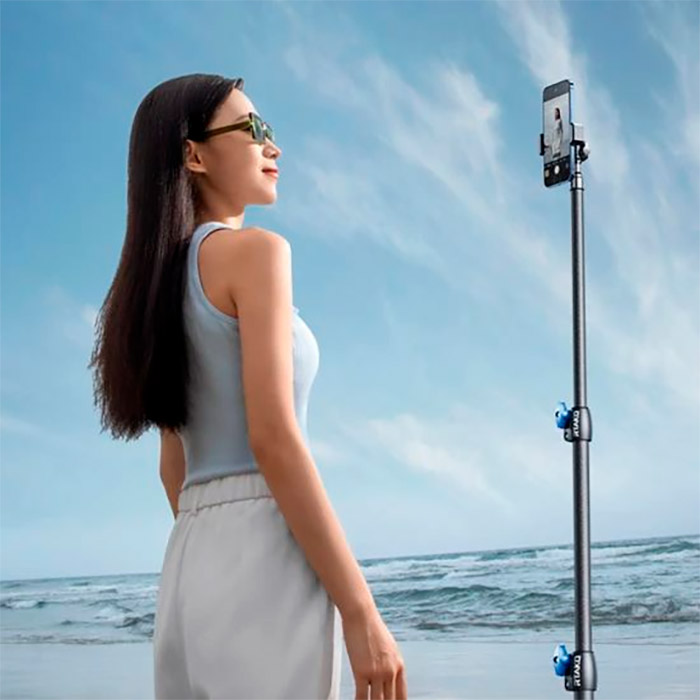 Штатив RTAKO RLD-001 1.7M Matte Carbon Steel Tripod Black