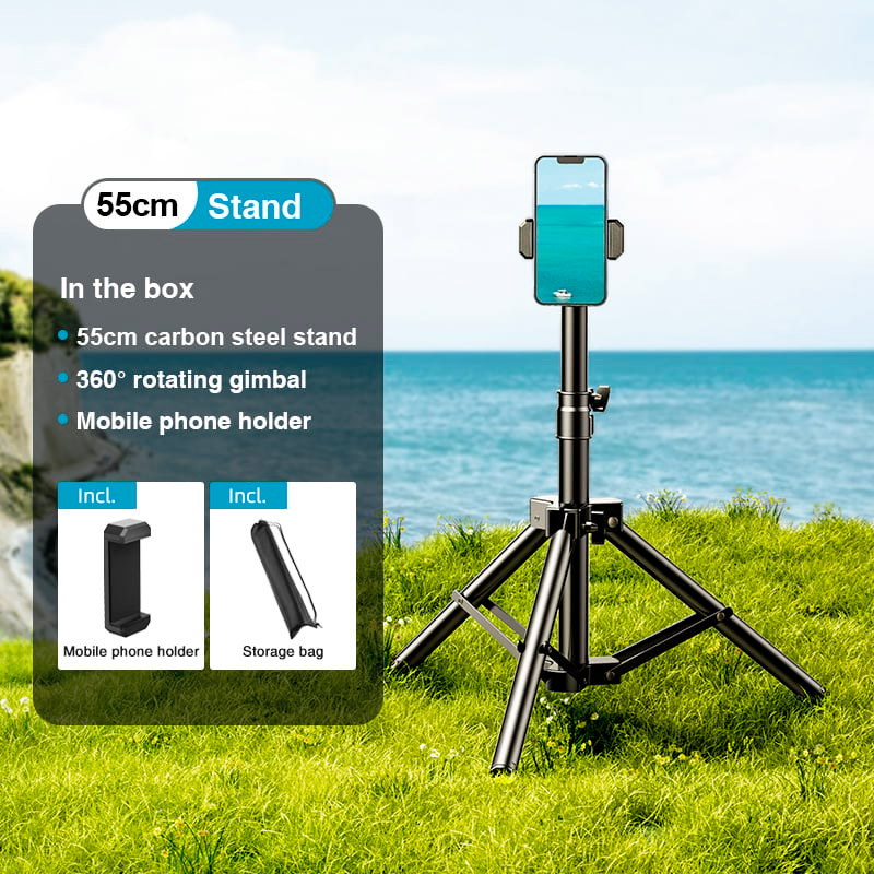 Штатив RTAKO ZJ-ZB01 55CM Matte Finish Carbon Steel Tripod