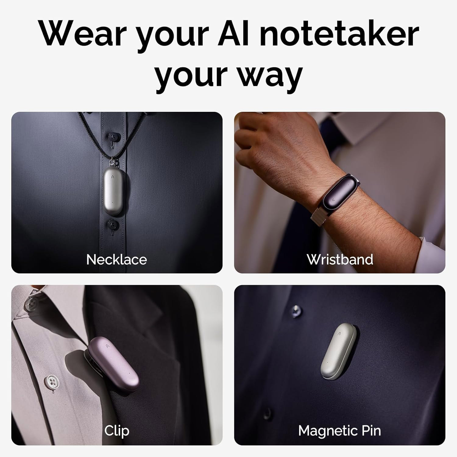 AI диктофон PLAUD.AI NotePin Cosmic Gray