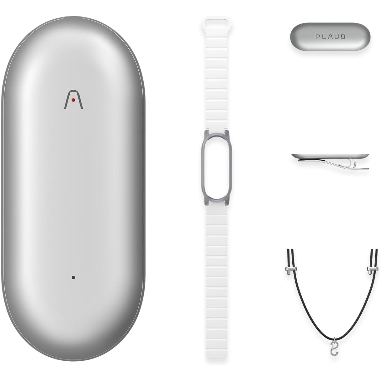 AI диктофон PLAUD.AI NotePin Lunar Silver