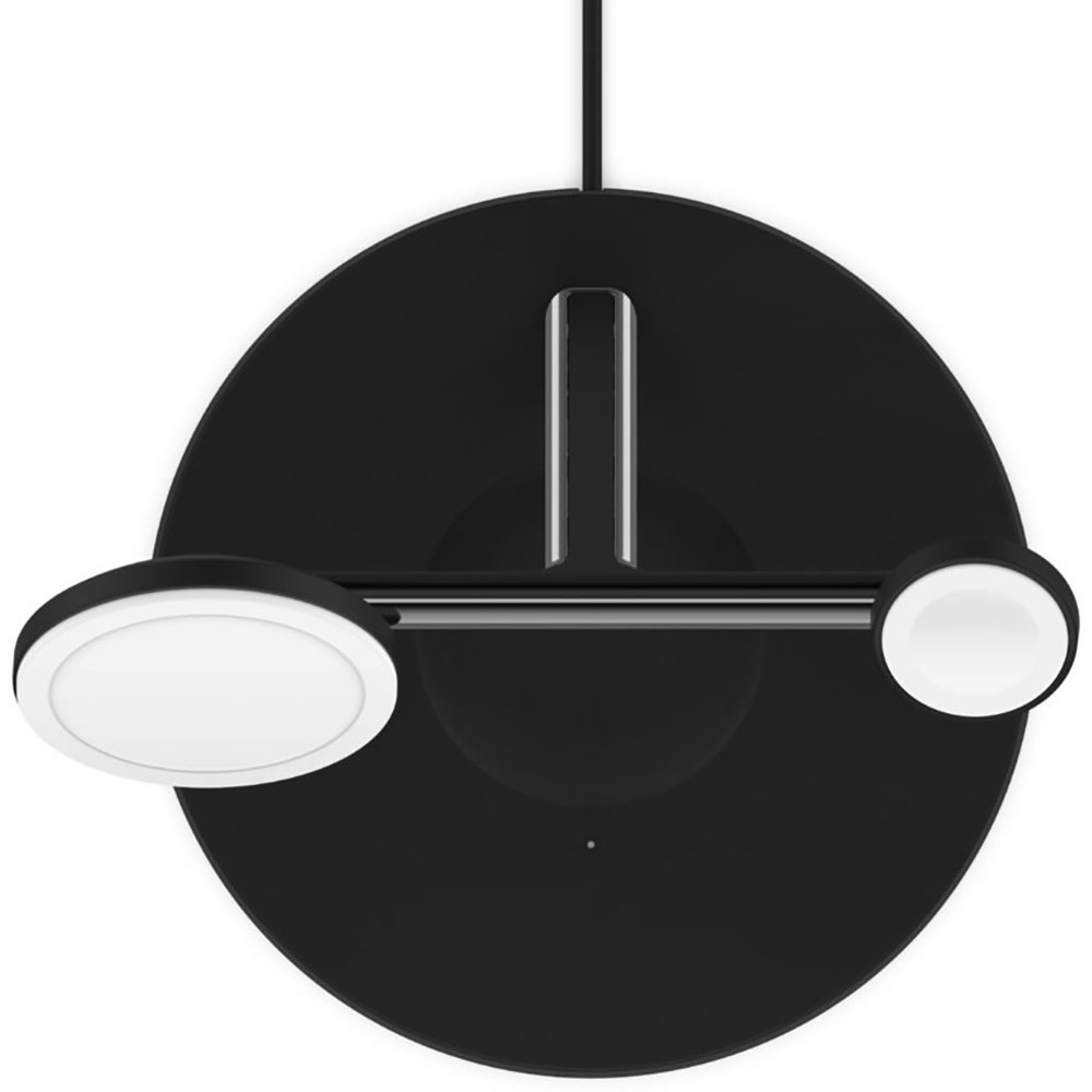 Бездротовий зарядний пристрій BELKIN Boost Up Charge Pro 3-in-1 Wireless Charger with MagSafe Qi2 15W Black (WIZ032KQBK)