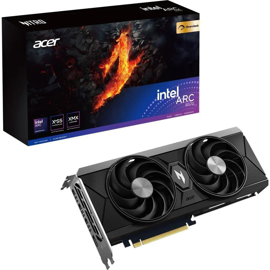 Відеокарта ACER Nitro Intel Arc B570 OC (DP.Z4CWW.P01)