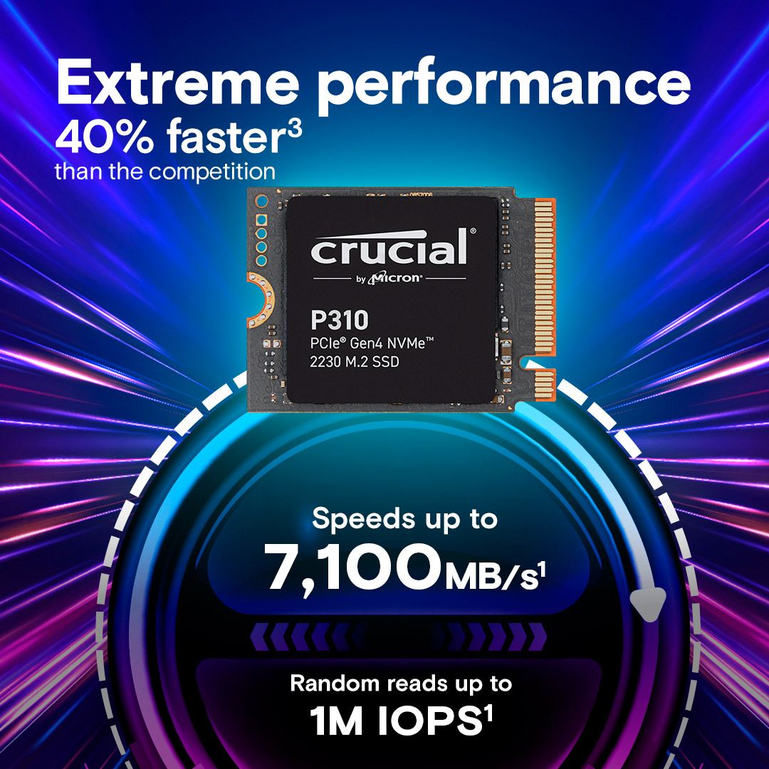 SSD диск CRUCIAL P310 1TB M.2 NVMe (CT1000P310SSD2)