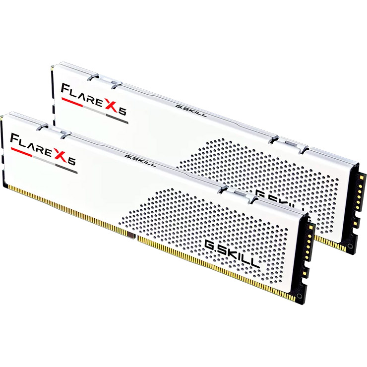 Модуль пам'яті G.SKILL Flare X5 DDR5 6000MHz 96GB Kit 2x48GB Matte White (F5-6000J3036F48GX2-FX5W)