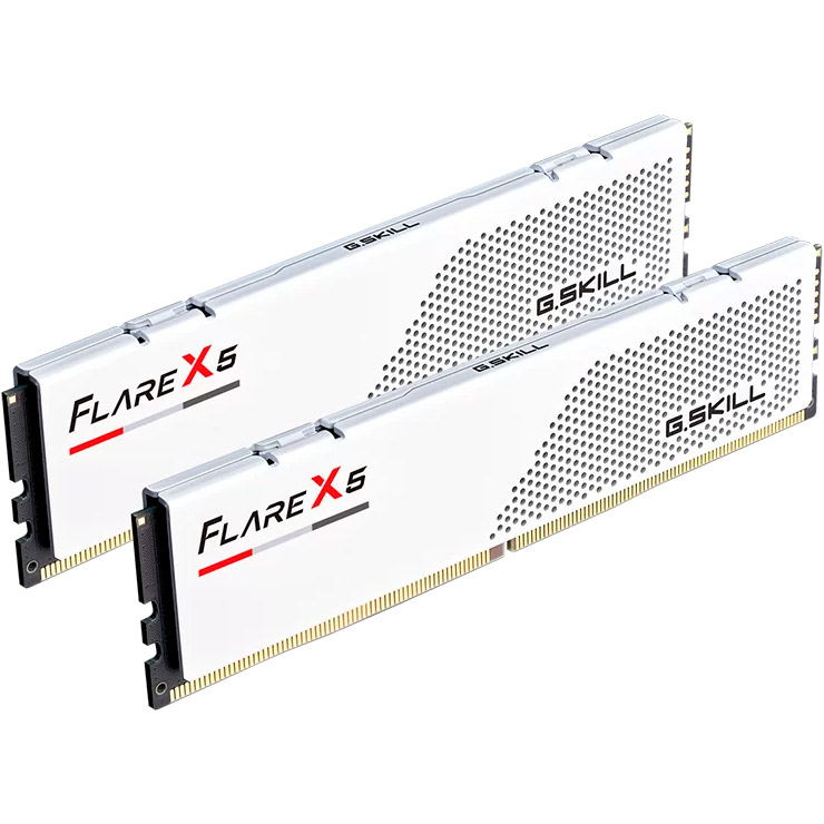 Модуль пам'яті G.SKILL Flare X5 DDR5 6000MHz 96GB Kit 2x48GB Matte White (F5-6000J3036F48GX2-FX5W)