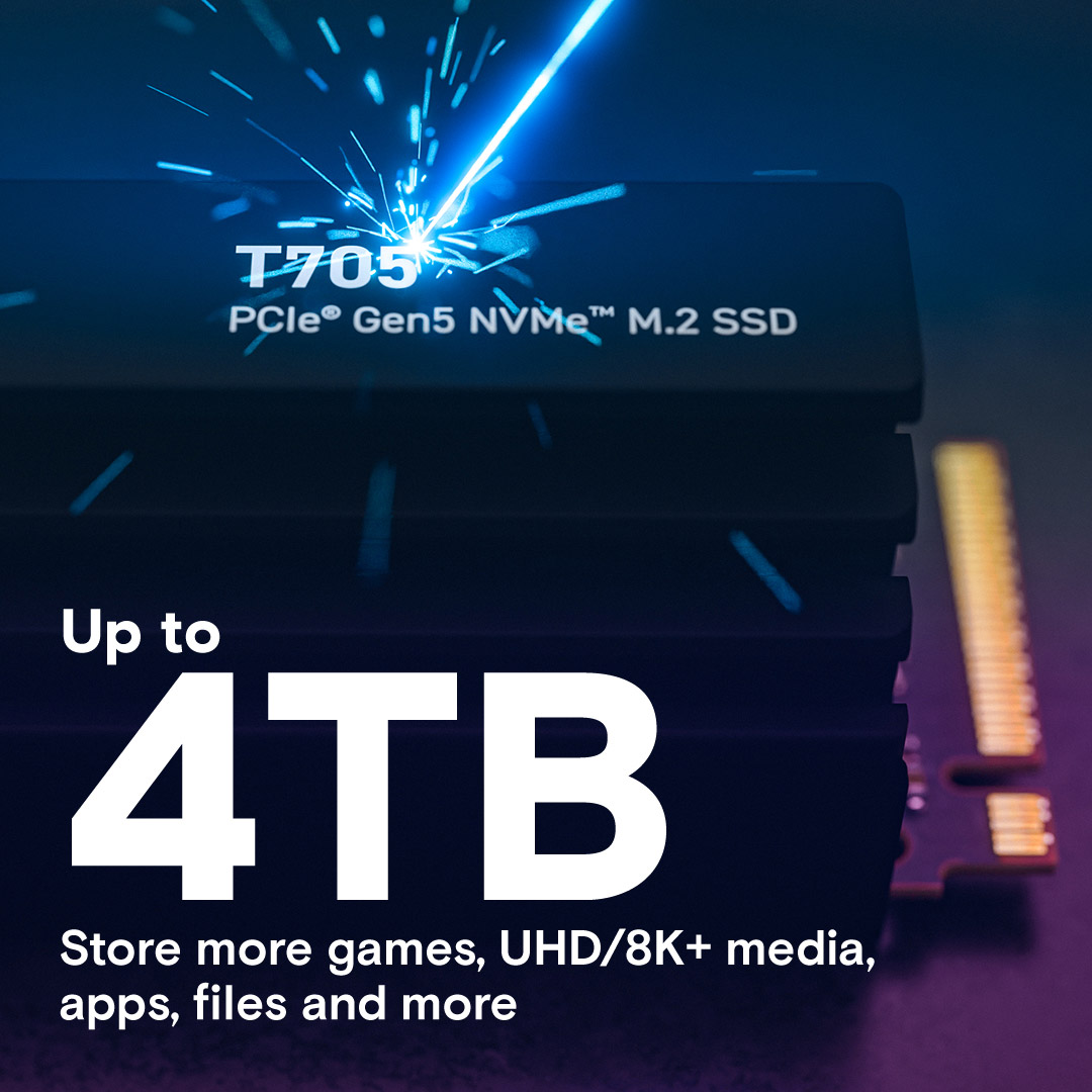 SSD диск CRUCIAL T705 w/heatsink 1TB M.2 NVMe (CT1000T705SSD5)