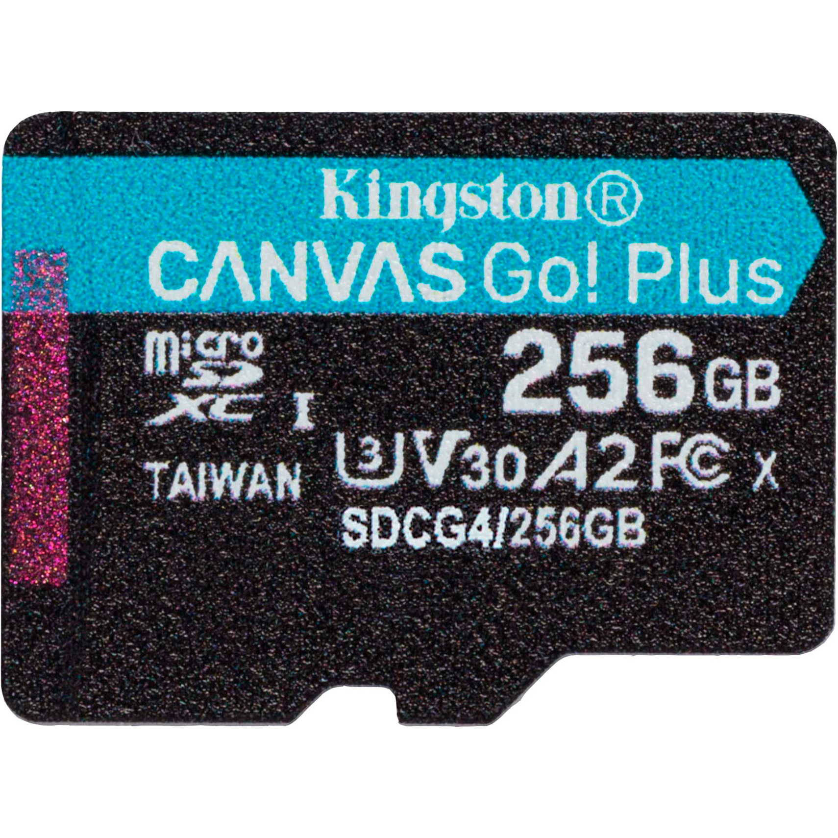 Карта пам'яті KINGSTON microSDXC Canvas Go! Plus 256GB UHS-I U3 V30 A2 Class 10 (SDCG4/256GBSP)
