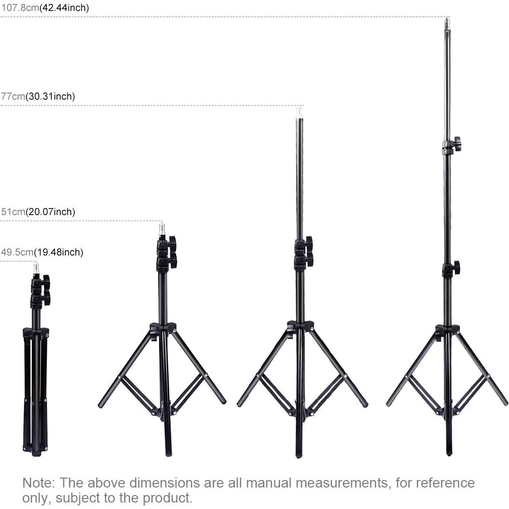 Штатив PULUZ 1.1m Height Tripod Mount Holder for Vlogging Video Light Live Broadcast Kits (PU419)