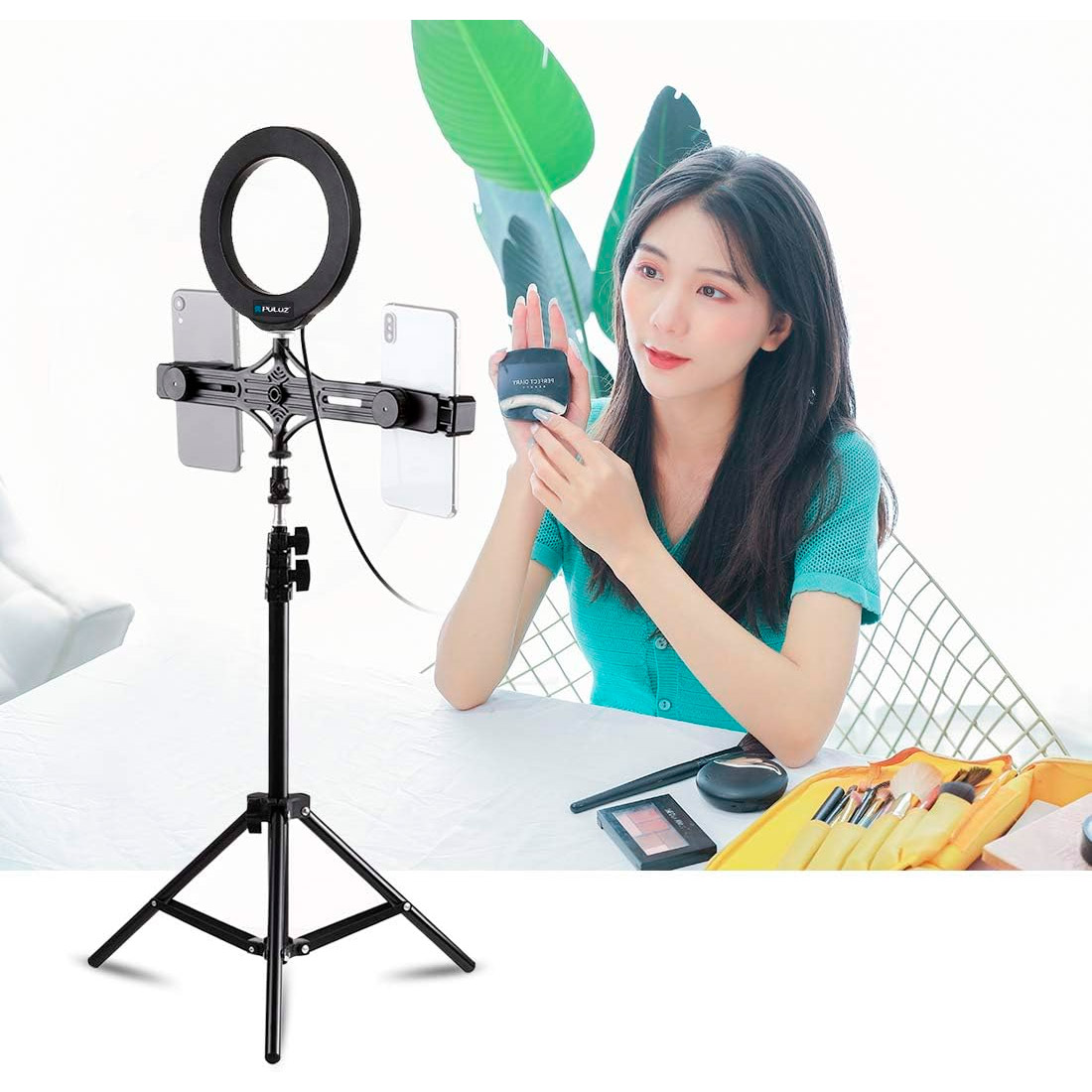 Штатив PULUZ 1.1m Height Tripod Mount Holder for Vlogging Video Light Live Broadcast Kits (PU419)