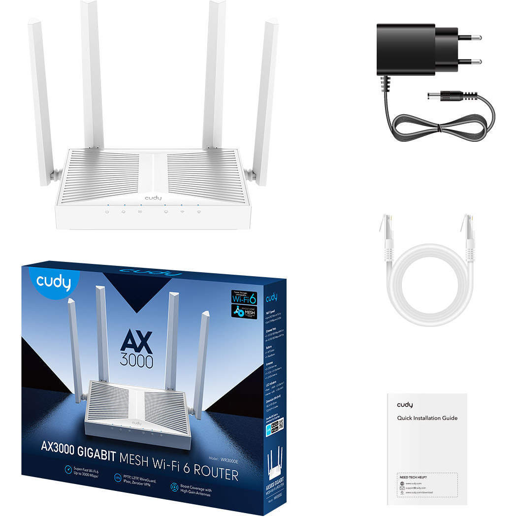 Wi-Fi роутер CUDY WR3000E