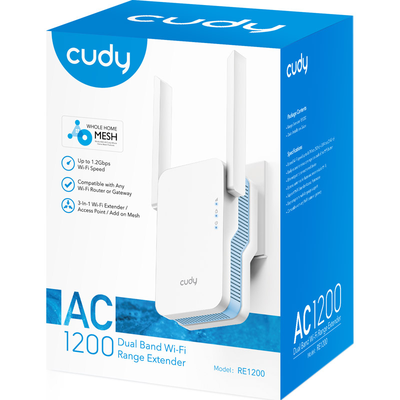 Wi-Fi репитер CUDY RE1200