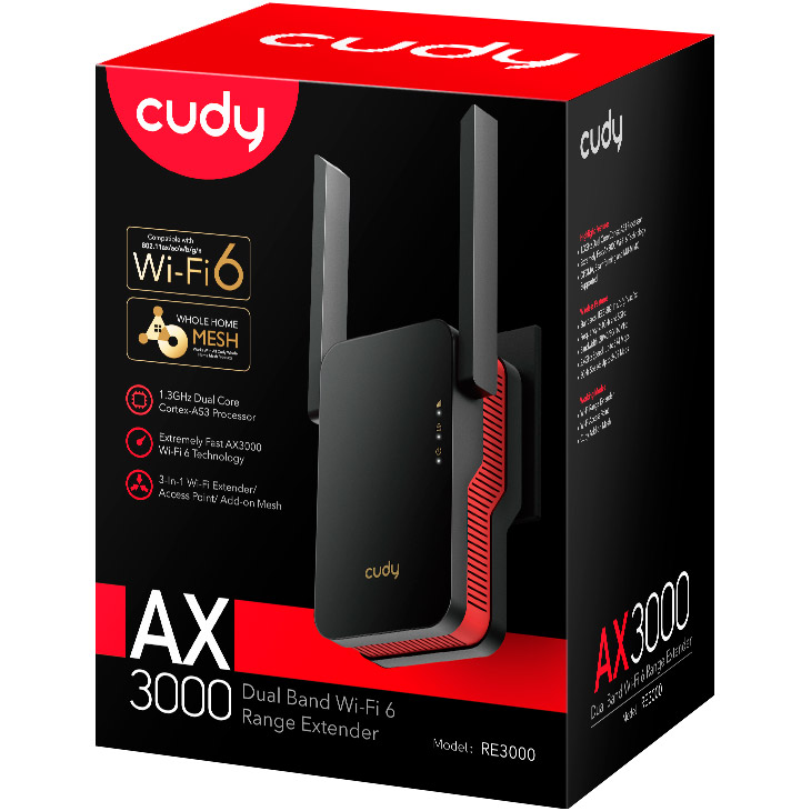 Wi-Fi репитер CUDY RE3000
