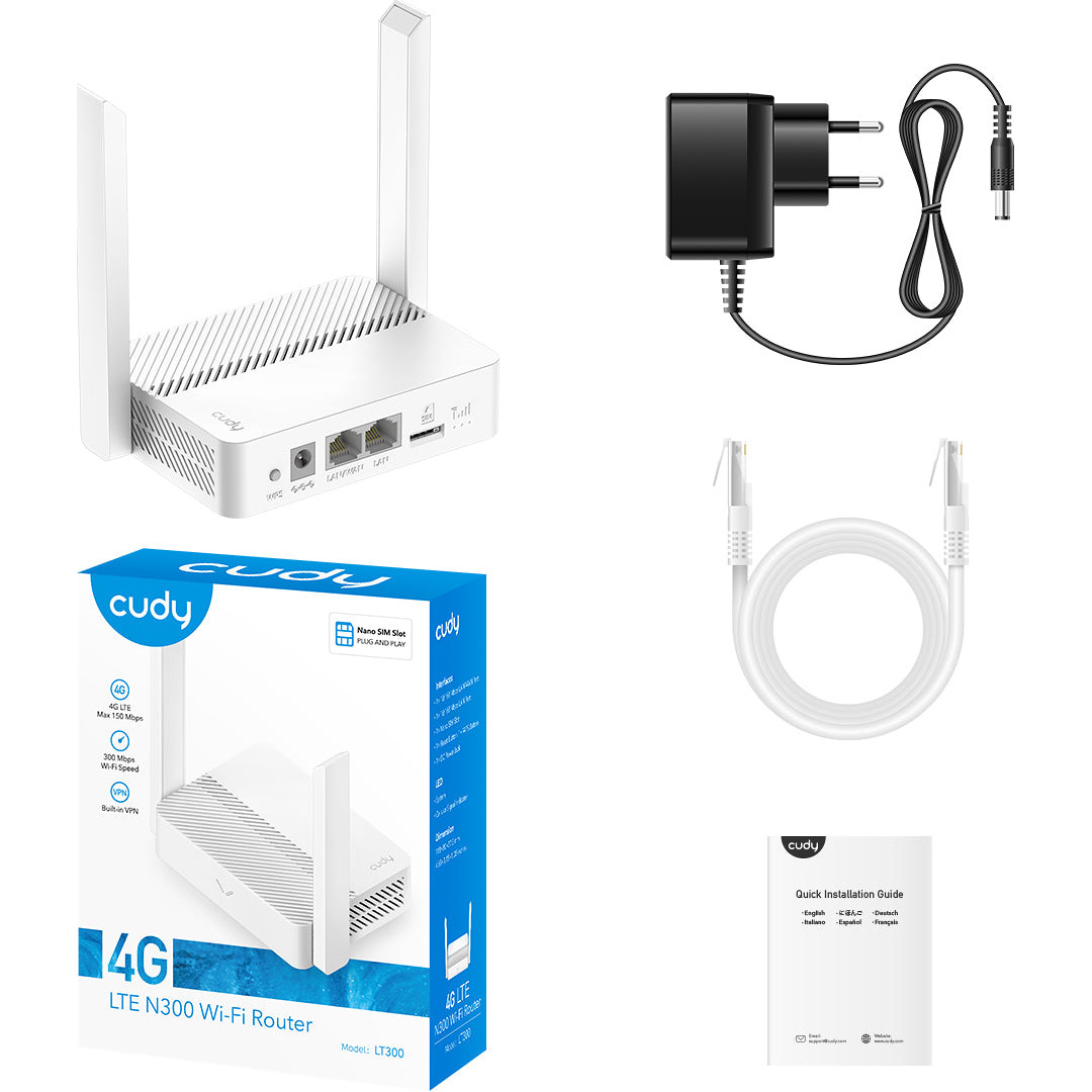 Wi-Fi роутер CUDY LT300 4G LTE