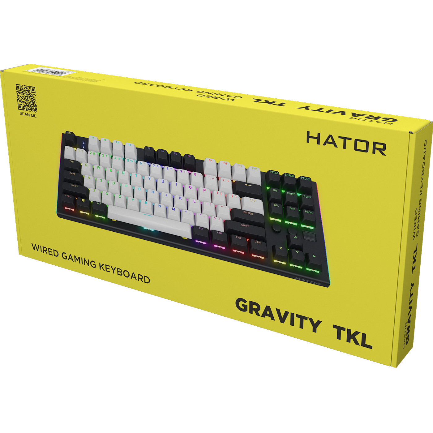 Клавиатура HATOR Gravity TKL Aurum Orange Switch Black (HTK560)