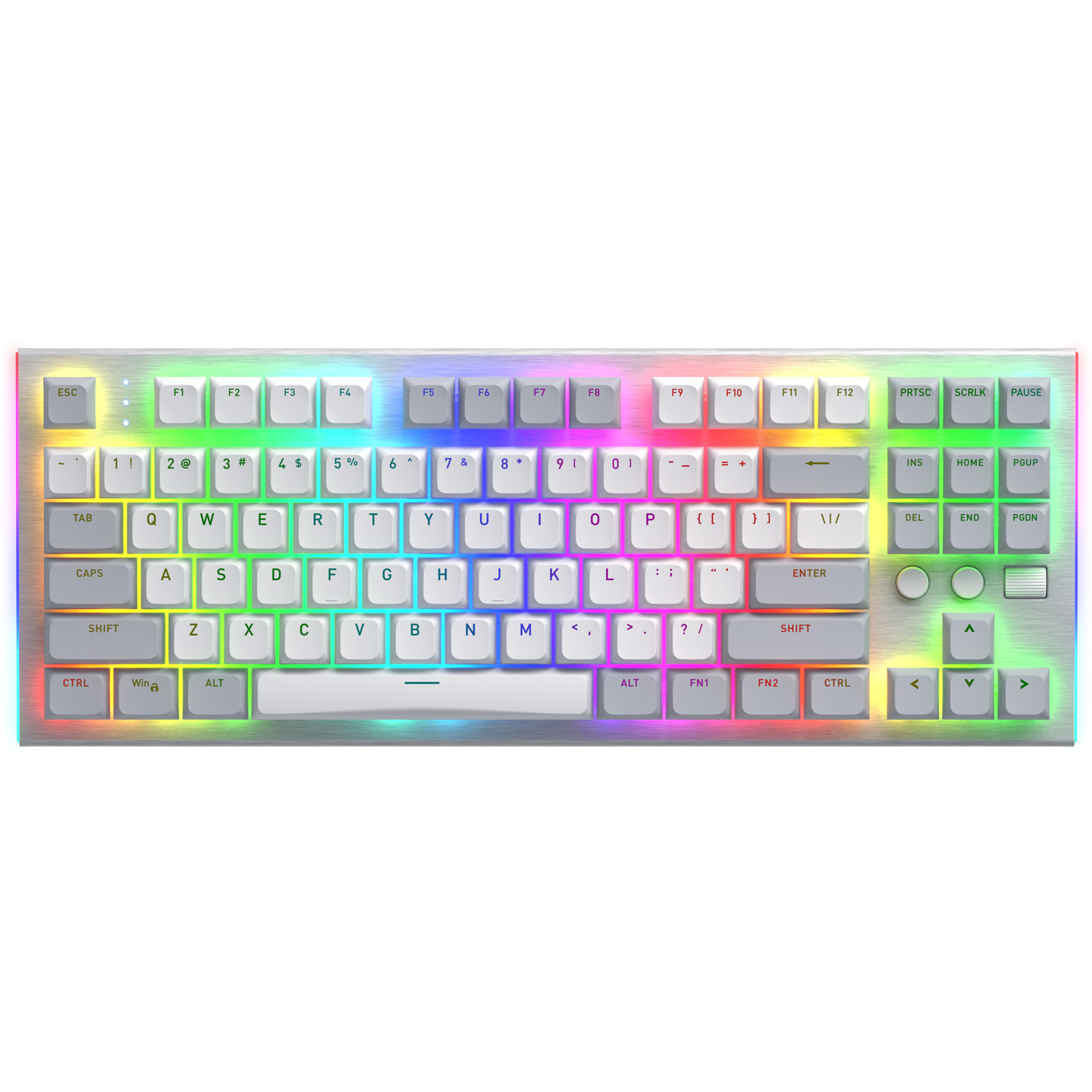 Клавиатура HATOR Gravity TKL Aurum Orange Switch US White (HTK561)