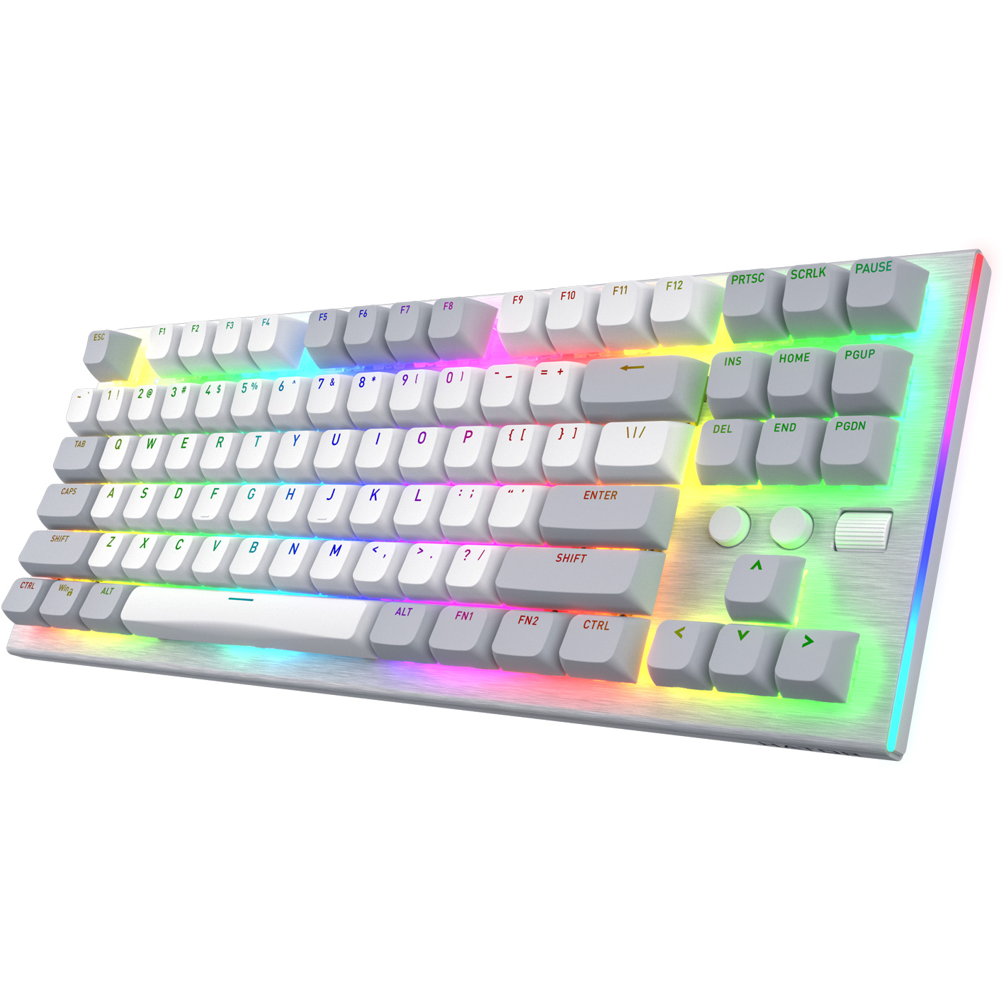 Клавиатура HATOR Gravity TKL Aurum Orange Switch US White (HTK561)