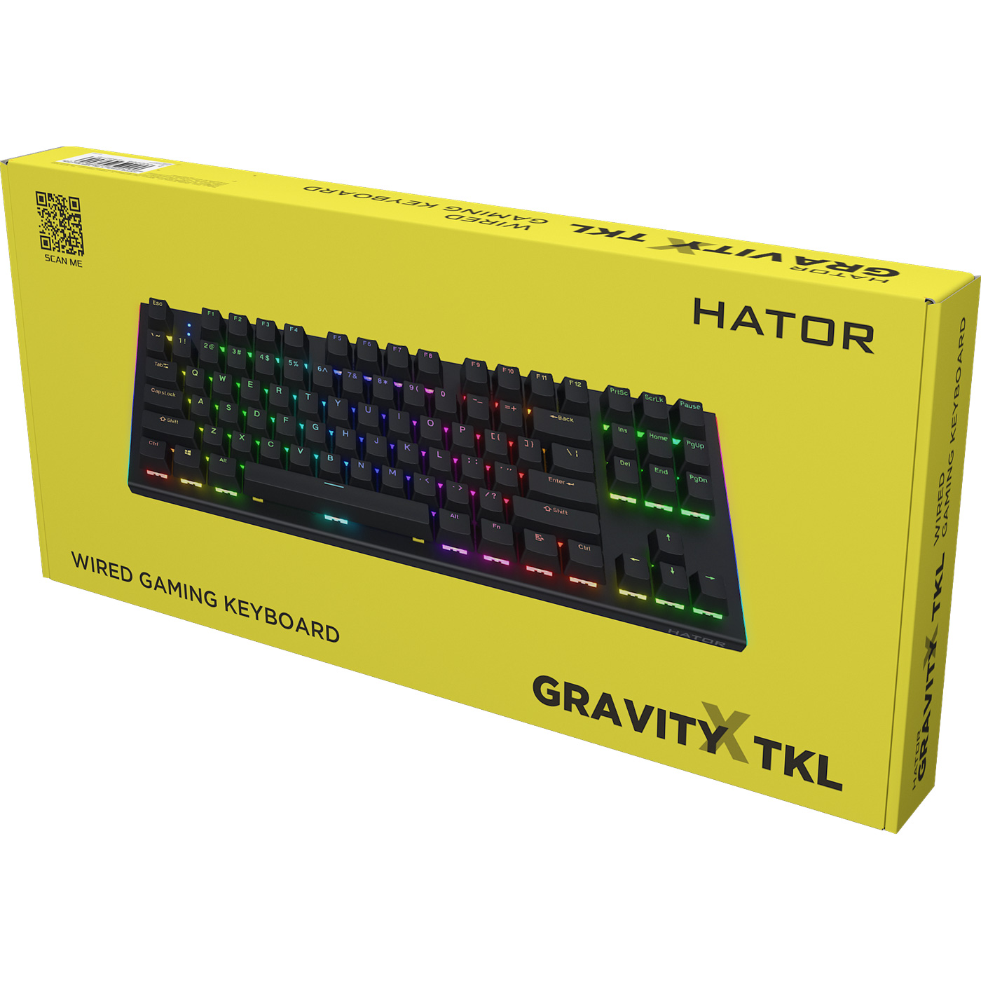 Клавиатура HATOR Gravity X TKL Aurum Orange Switch Black (HTK550)