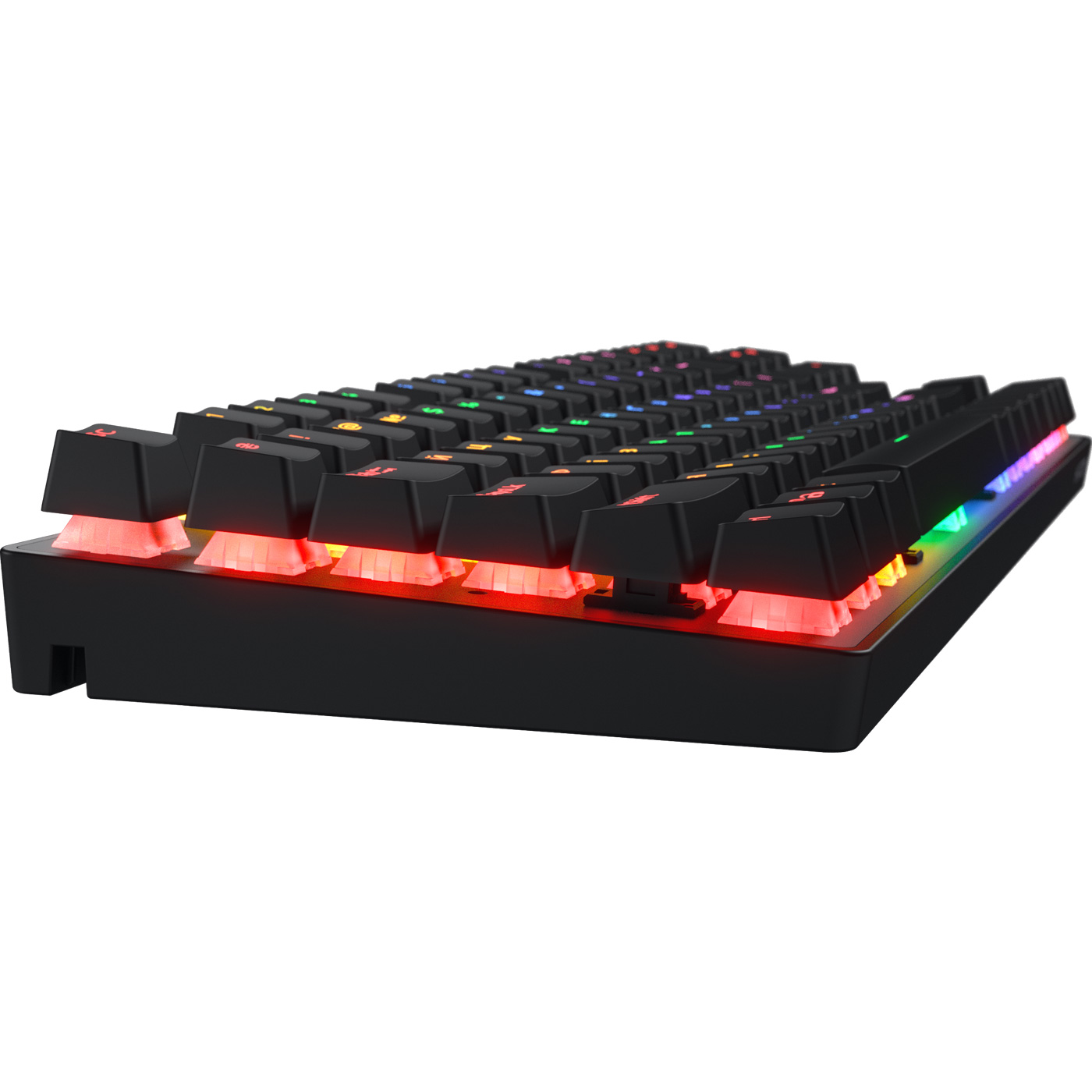 Клавіатура бездротова HATOR Icefall Mecha TKL Rainbow Wireless Origin Red Black (HTK287UA)