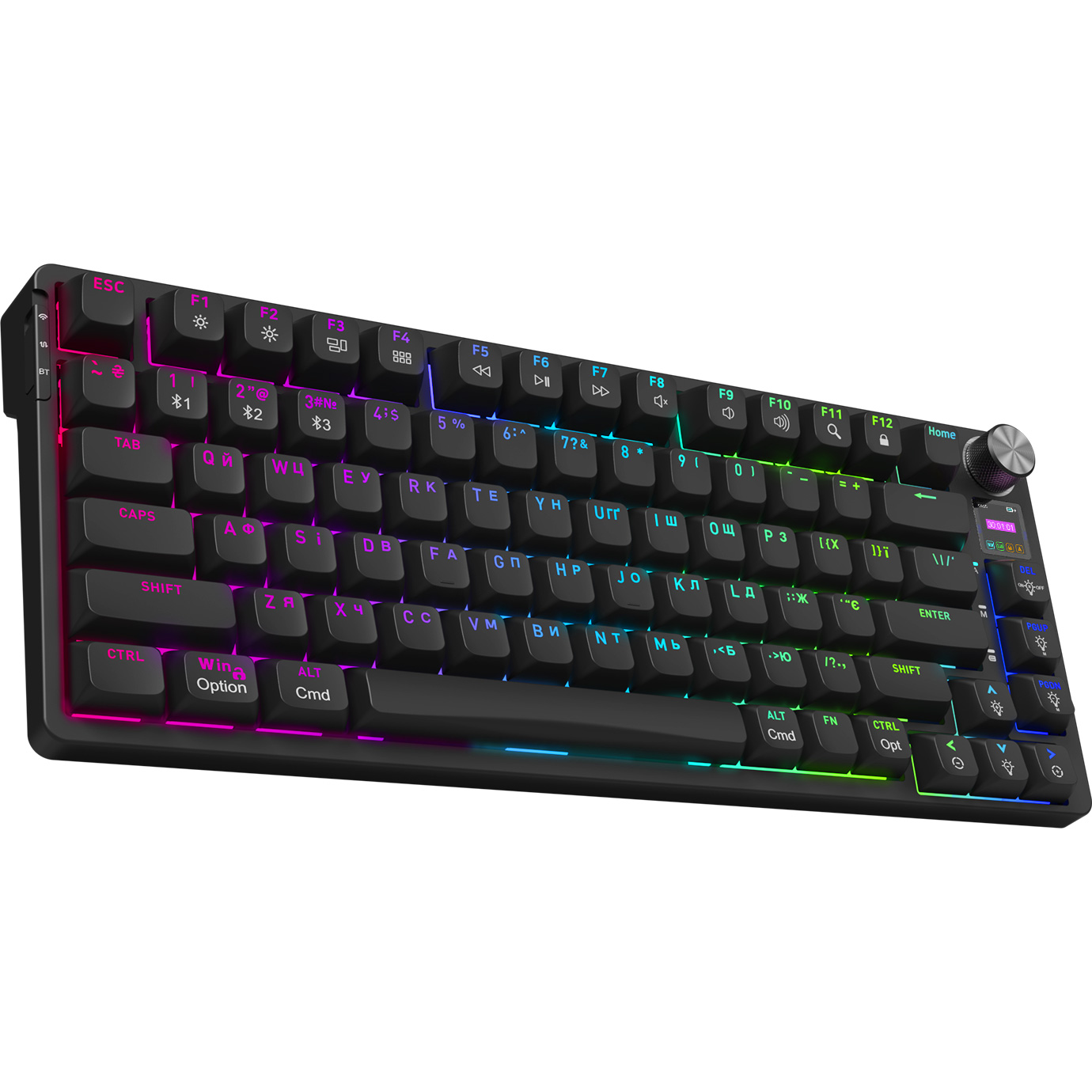 Клавіатура бездротова HATOR Icefall Pro Wireless Aurum Orange Switch Black (HTK450UA)